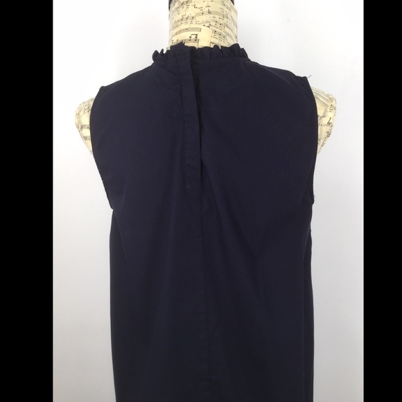 H&M Navy Blue Small Sleeveless Peasant Dress - Picture 4 of 9